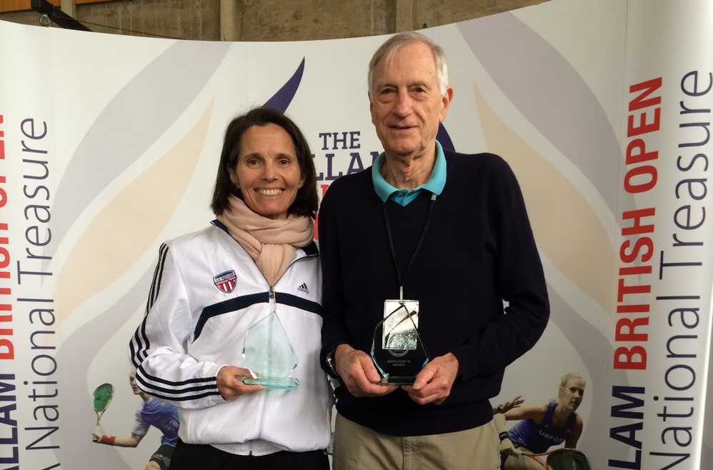 American British Open Masters champions Hope Prockop (left) and Michael Gough. 