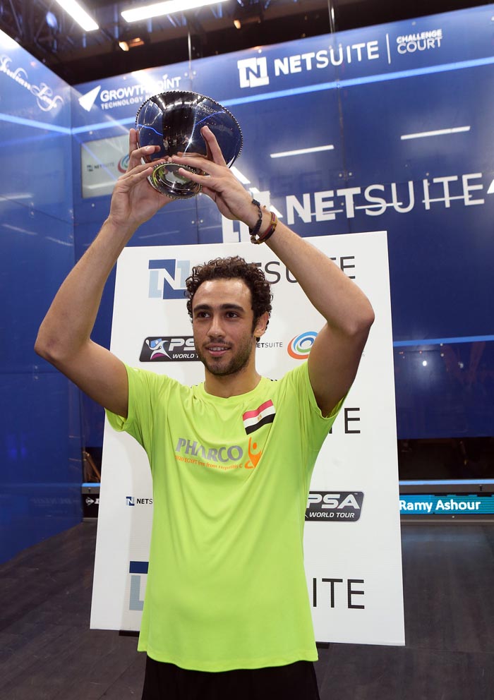 Ashour last won the NetSuite Open in 2013. (image: Steve Line/squashpics.com)
