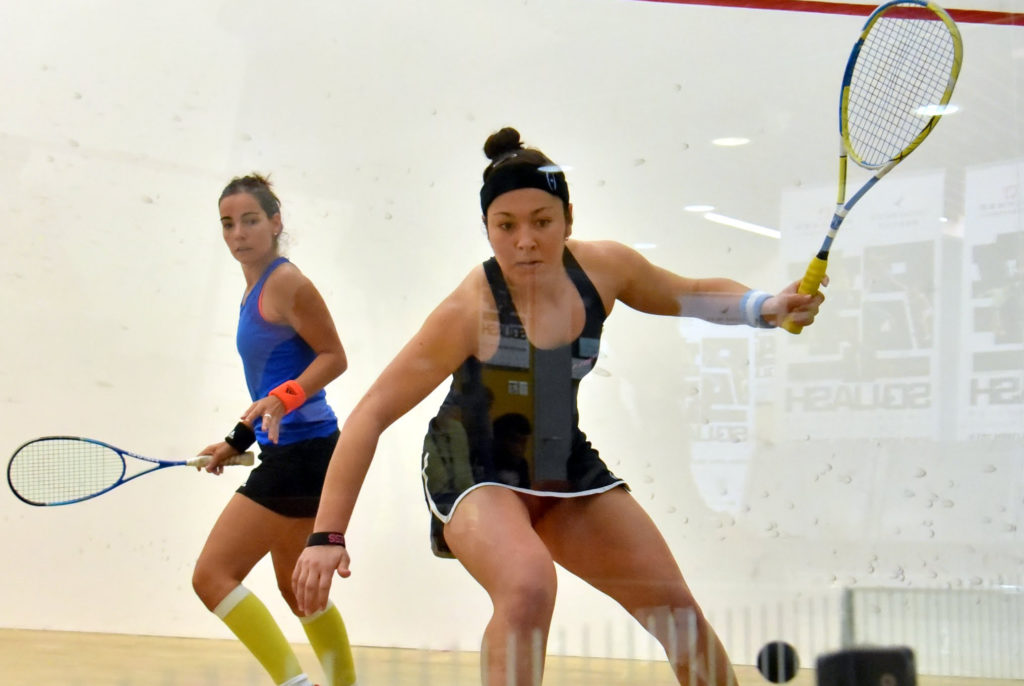 Sobhy (R) has now defeated Duncalf in their last three matches. (image: Steve Cubbins)